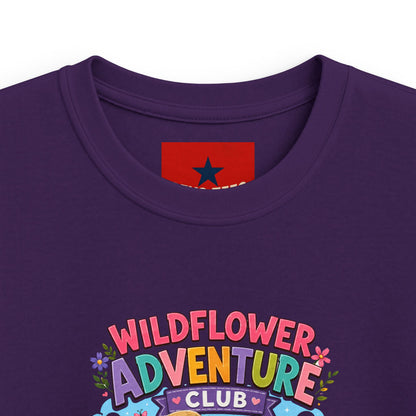 Kids Tee — "Wildflower Adventure Club" Cute Forest Animals Graphic