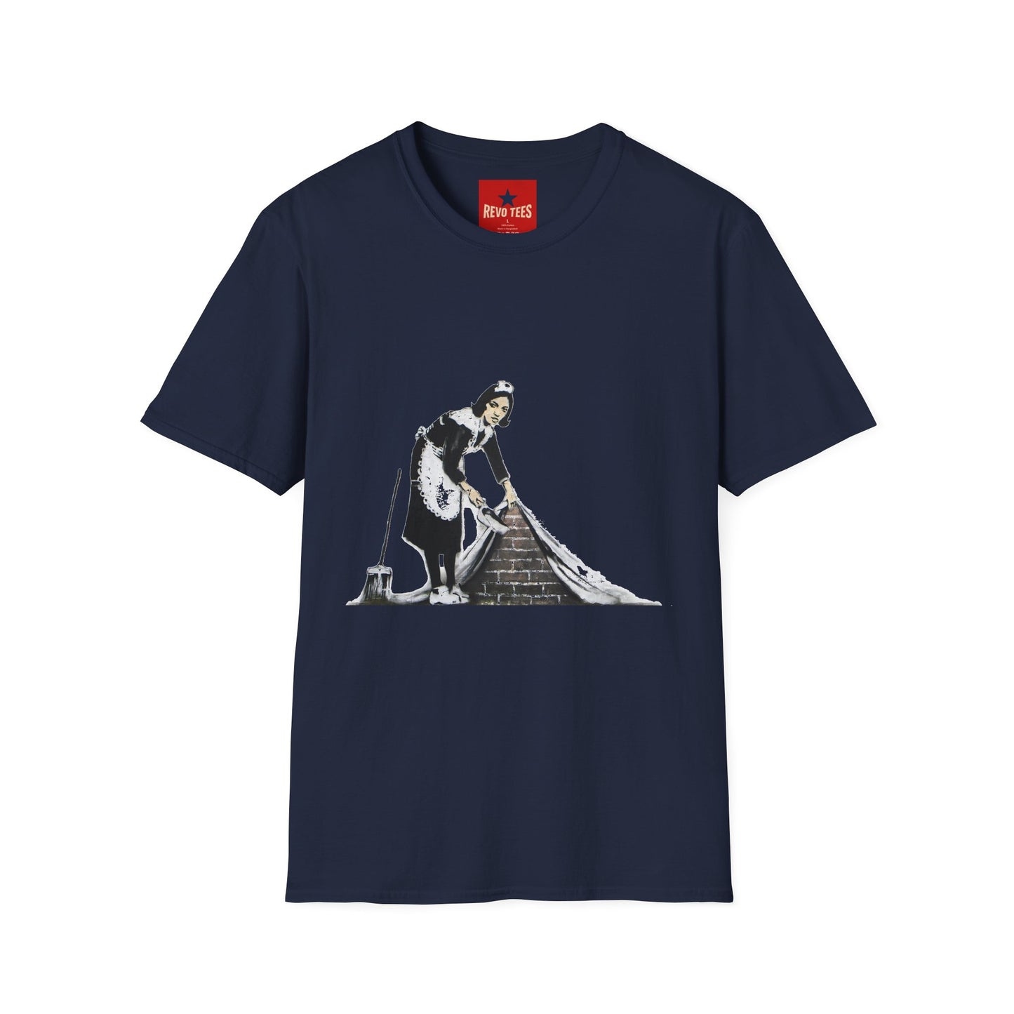 Banksy's Maid Street Art T-Shirt — Banksy-Inspired Housecleaning Graphic Tee