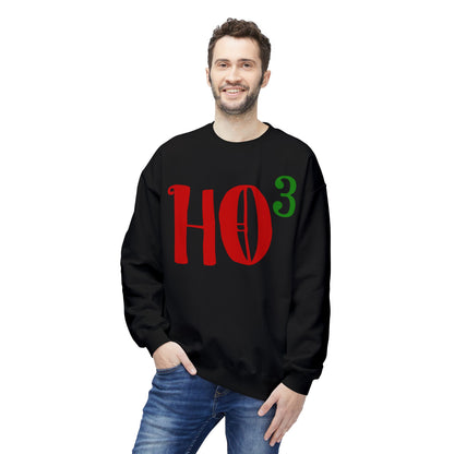 Christmas HO — Festive Red & Green Holiday Crewneck Sweatshirt