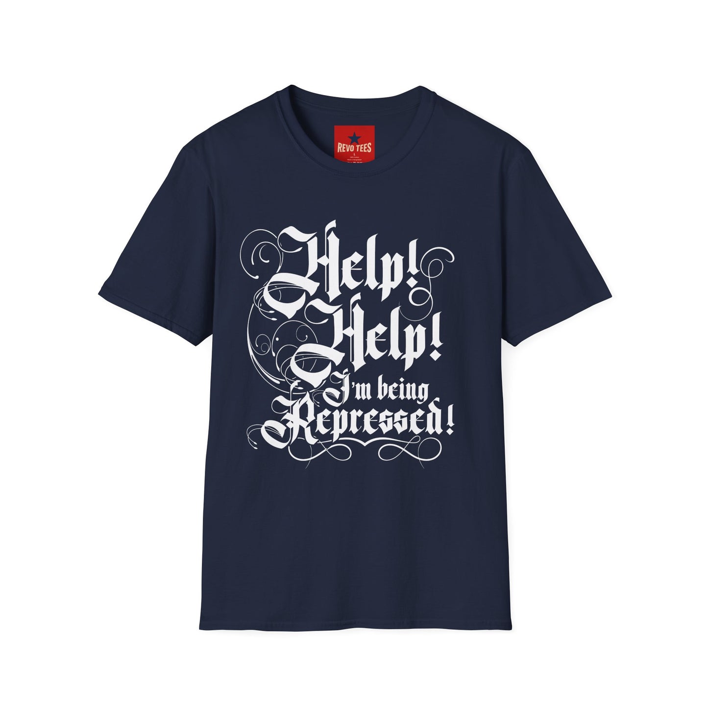 Help I am Being Repressed - Unisex Softstyle T-Shirt