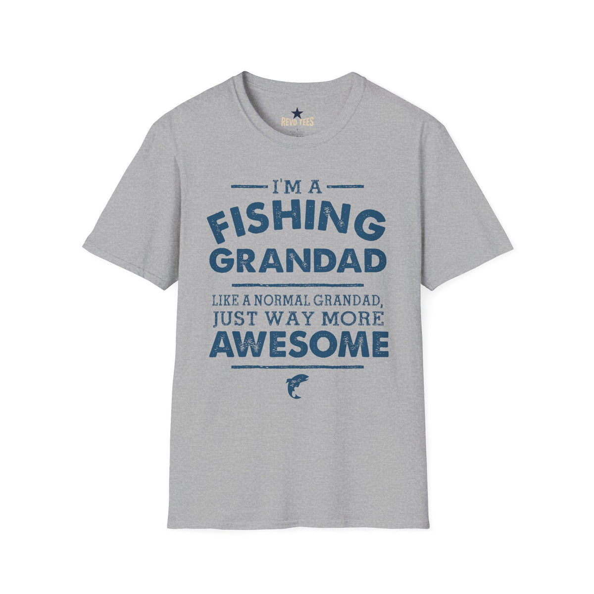 Revotees Fishing Grandad Im a Fishing Grandad Graphic for Proud Grandpa Father S Day Gift T-Shirt - alternate view 4