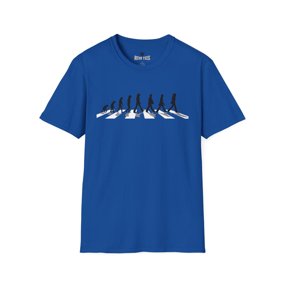 Revotees Evolution of Abby Road the Beatles Unisex Softstyle T-Shirt - alternate view 2