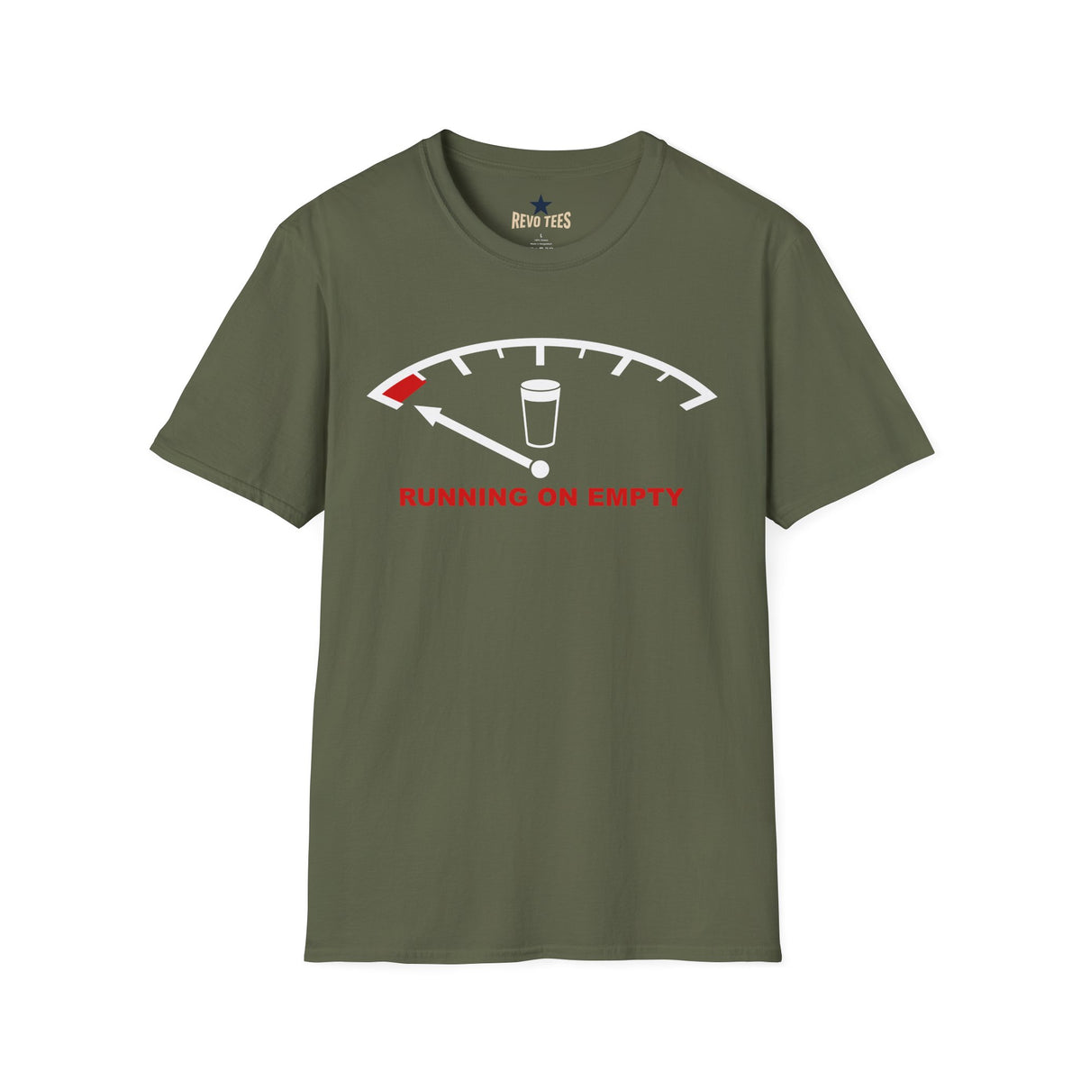 Revotees Running on Empty Unisex Softstyle T-Shirt - alternate view 4