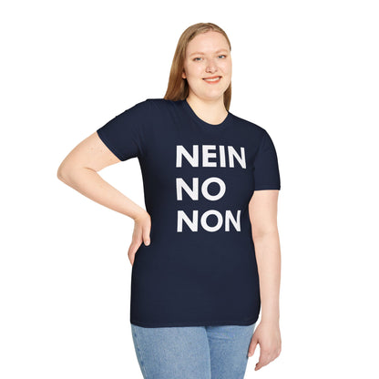 Nein / No Graphic T‑Shirt — Bold Bilingual Statement Tee
