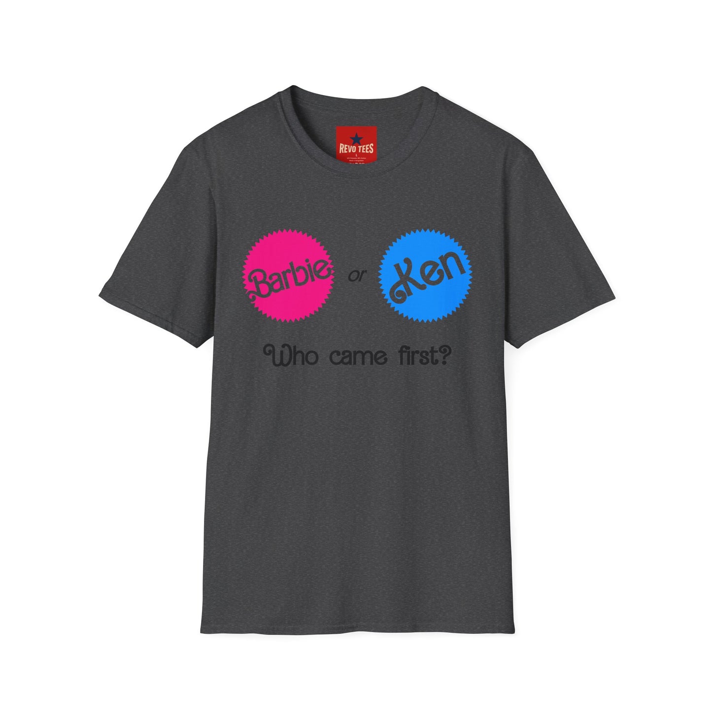 Barbie or Ken "Who Came First?" T-Shirt