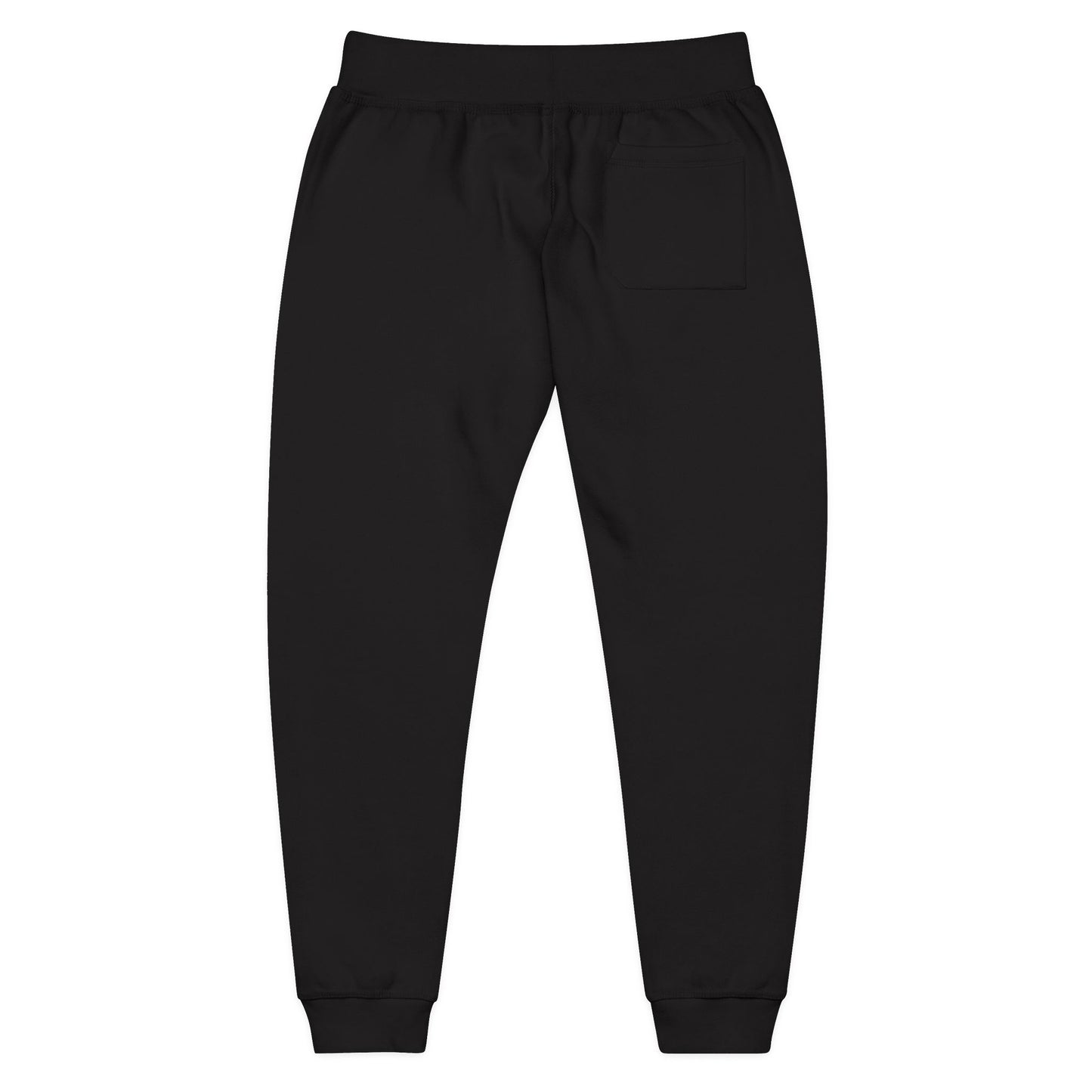 REVOTEES Embroidered 'R' Star Joggers – Black Fleece Sweatpants