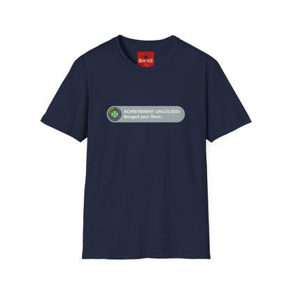 T-Shirt — "Achievement Unlocked: Banged Your Mom" Gamer Humor Tee