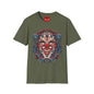 Mechanical Clown T-Shirt — Cyberpunk Robotic Mask Graphic Tee