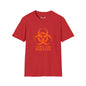 Revotees Graphic Orange Biohazard Icon with I Have the Sniffles T-Shirt - alternate view 11