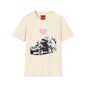 Banksy T-Shirt — Pink Drip Heart with Tank Graffiti Tee