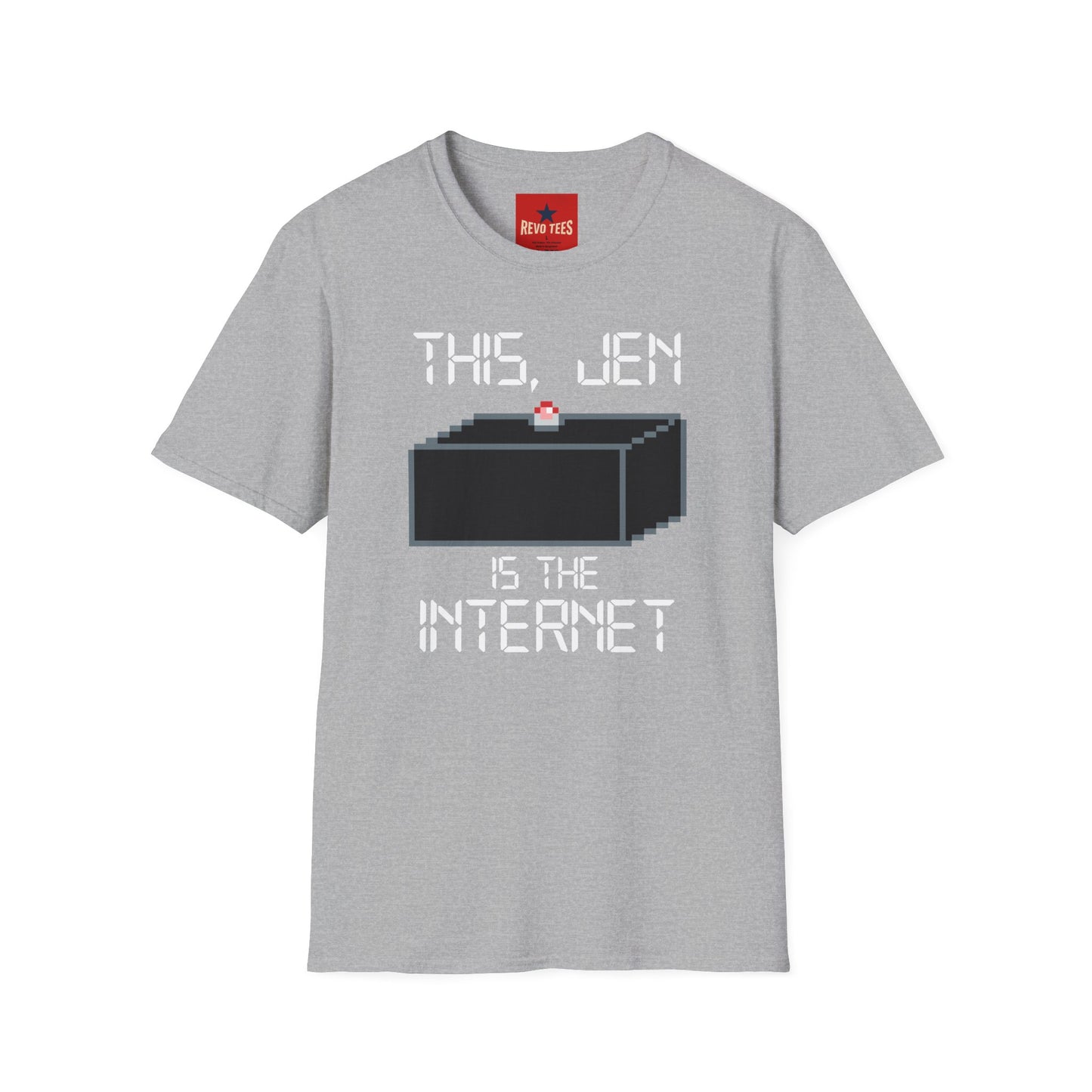 T‑Shirt — "This, Jen Is The Internet" Retro Pixel Tee