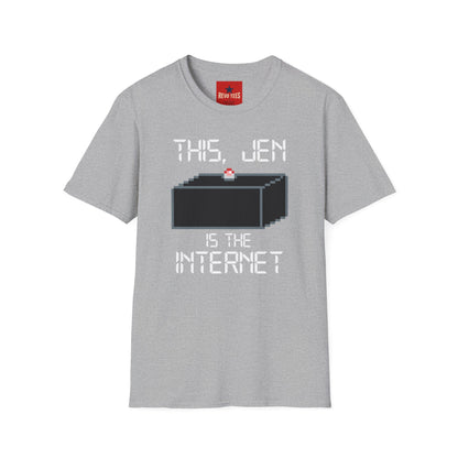 T‑Shirt — "This, Jen Is The Internet" Retro Pixel Tee