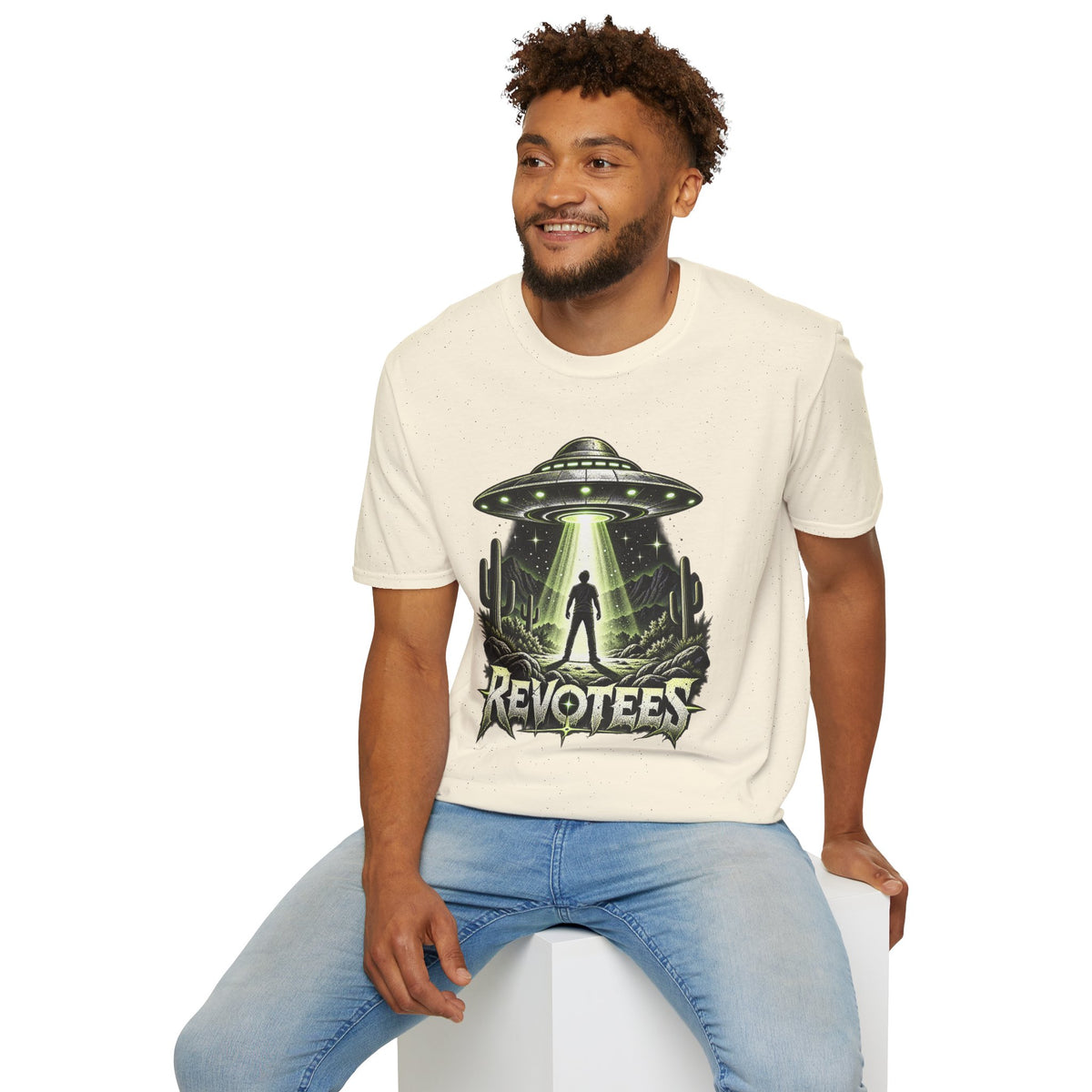 REVOTEES Alien Abduction – Sci‑Fi UFO Graphic Tee