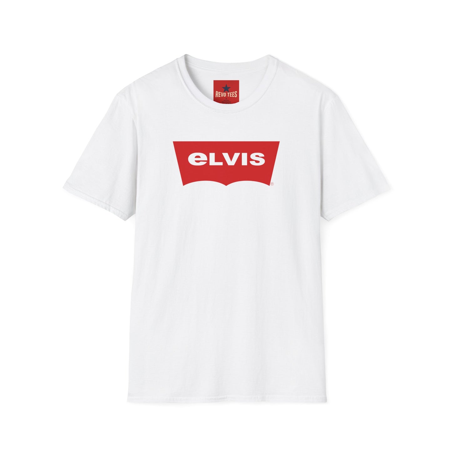 Elvis Logo T-Shirt — Retro Red Graphic Tee for Music Fans