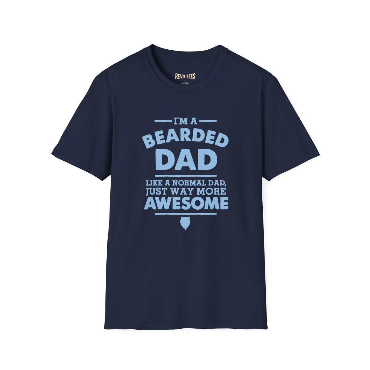 Revotees Bearded Dad Im a Bearded Dad Funny Fathers Day T-Shirt - alternate view 10