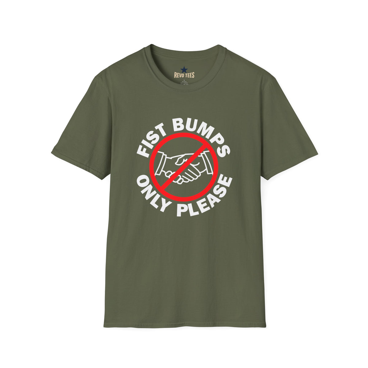 Revotees Fist Bumps Only Please Graphic T-Shirt - alternate view 4