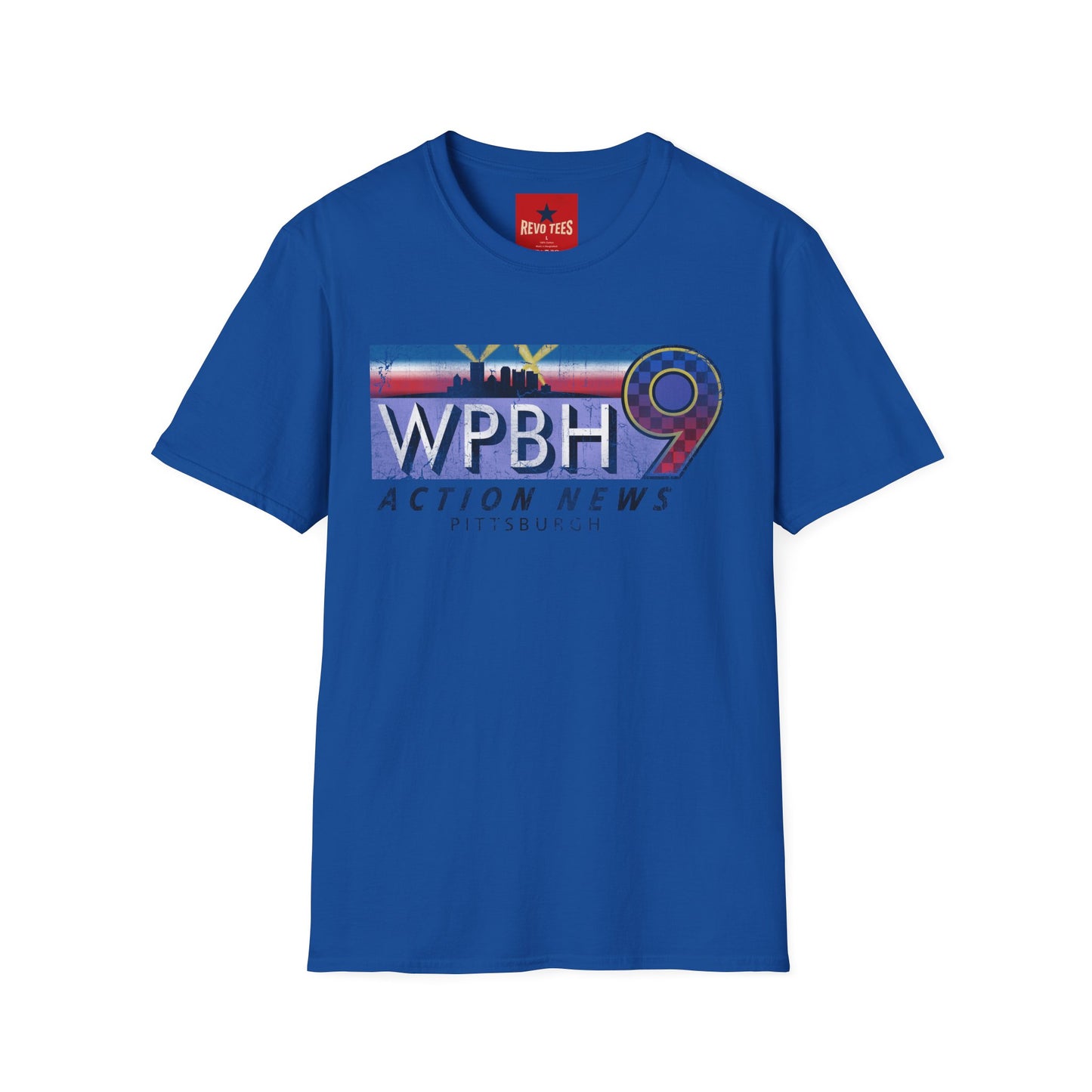 WPBH 9 Action News Pittsburgh T-Shirt — Retro Local TV News Logo Tee