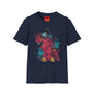 Retro Space Pilot T-Shirt — Watercolor Sci‑Fi Illustration