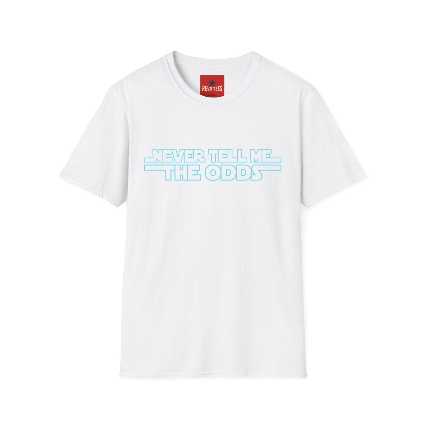 Never Tell Me the Odds T-Shirt — Retro Sci‑Fi Quote Tee