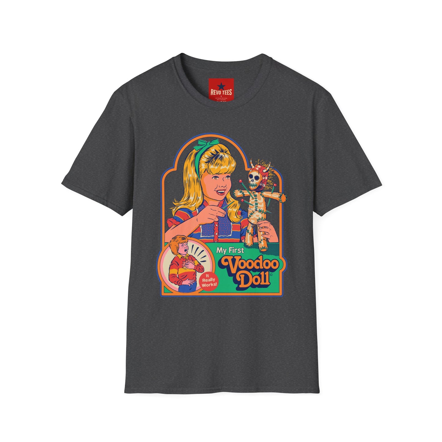 Voodoo Doll Retro Graphic T-Shirt — Vintage Doll Horror Tee