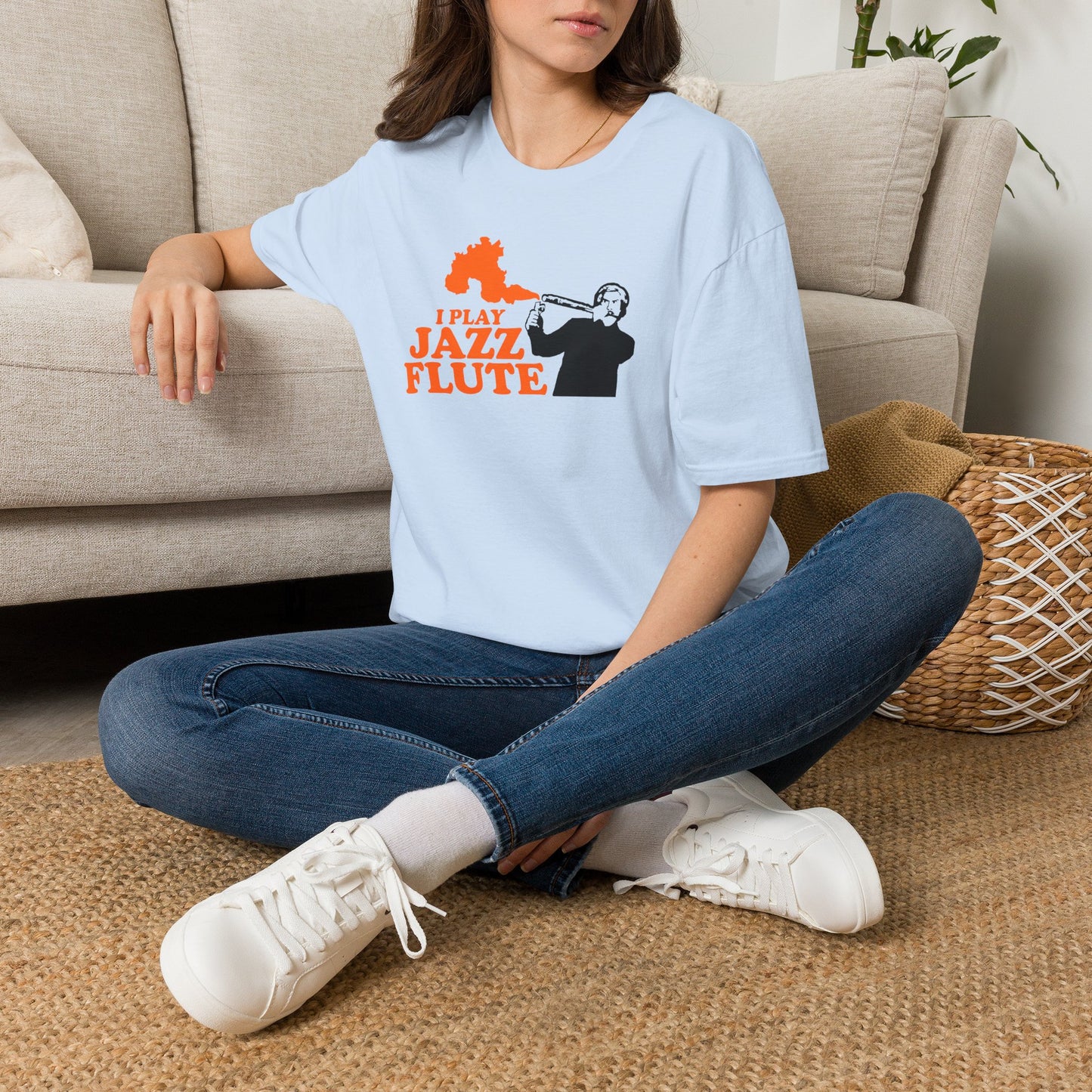 I Play Jazz Flute - Anchor Man - Unisex Softstyle T-Shirt