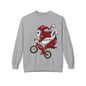 Santa Bear BMX Sweatshirt — Funny Christmas Cycling Holiday Crewneck