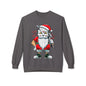 Santa Skull — Edgy Christmas Graphic Crewneck Sweatshirt
