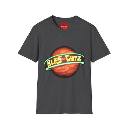 Blips and Chitz Retro Sci‑Fi T-Shirt — Planet Logo Tee
