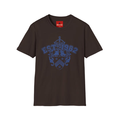 EST. 1982 Crest T‑Shirt — Vintage Heraldic Graphic Tee