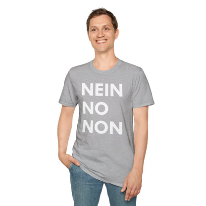 Nein / No Graphic T‑Shirt — Bold Bilingual Statement Tee