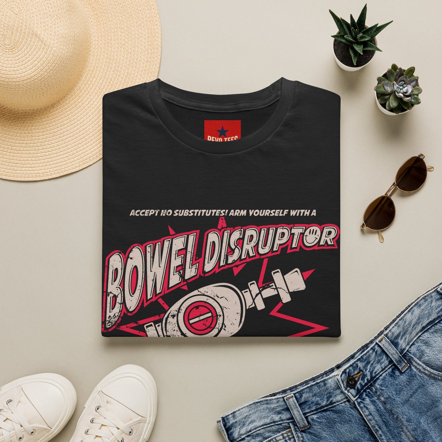 Bowel Disruptor T-Shirt — Funny Medical/Gut Health Graphic Tee for Nurses & Journalists