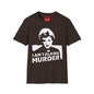 I Am Talking Murder Graphic T‑Shirt — Retro Noir Portrait Tee