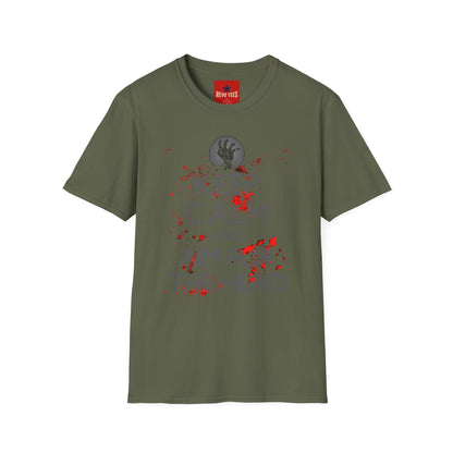 T-Shirt — “Keep Calm and Aim for the Head” Horror Zombie Graphic Tee