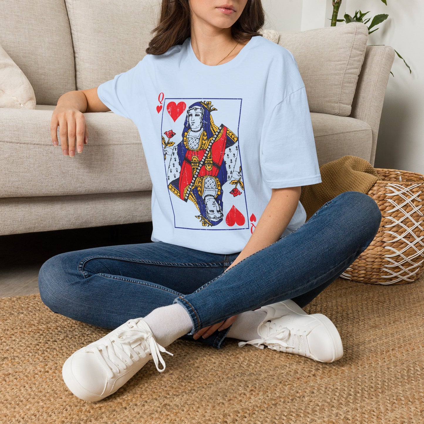 Queen of Hearts T-Shirt — Playing Card Graphic Tee