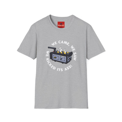 T‑Shirt — “We Came, We Saw, We Kicked Its Ass” Grill/BBQ Crew Tee