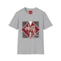 Japanese Kanji Graphic T-Shirt — Vintage Red Diamond "神羅" Streetwear