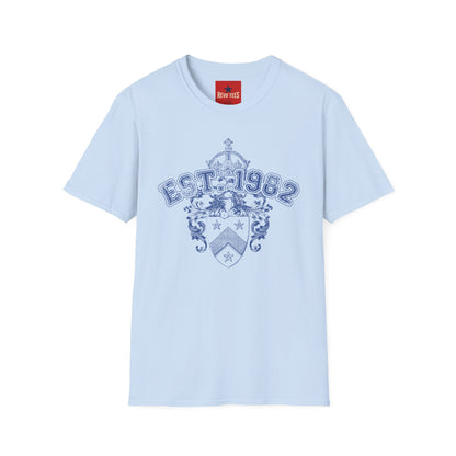 EST. 1982 Crest T‑Shirt — Vintage Heraldic Graphic Tee