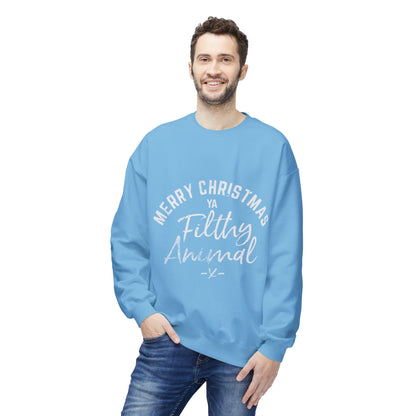 Merry Christmas Ya Filthy Animal Crewneck Sweatshirt