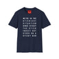 Funny Quote T-Shirt – “We’re in the Stickiest Situation” Text Tee