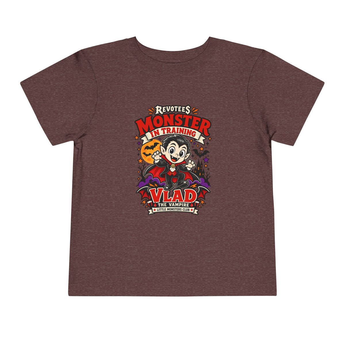 REVOTEES Toddler Monster In Training Tee — 'Vlad the Vampire' Halloween Kids Shirt