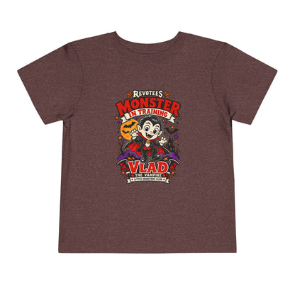 REVOTEES Toddler Monster In Training Tee — 'Vlad the Vampire' Halloween Kids Shirt