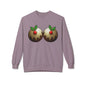 Yule Tidings We'll Twin - Christmas Puddings Crewneck Sweater