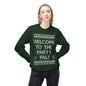 "Welcome to the Party Pal!" Holiday Ugly Sweater Design Crewneck Sweatshirt