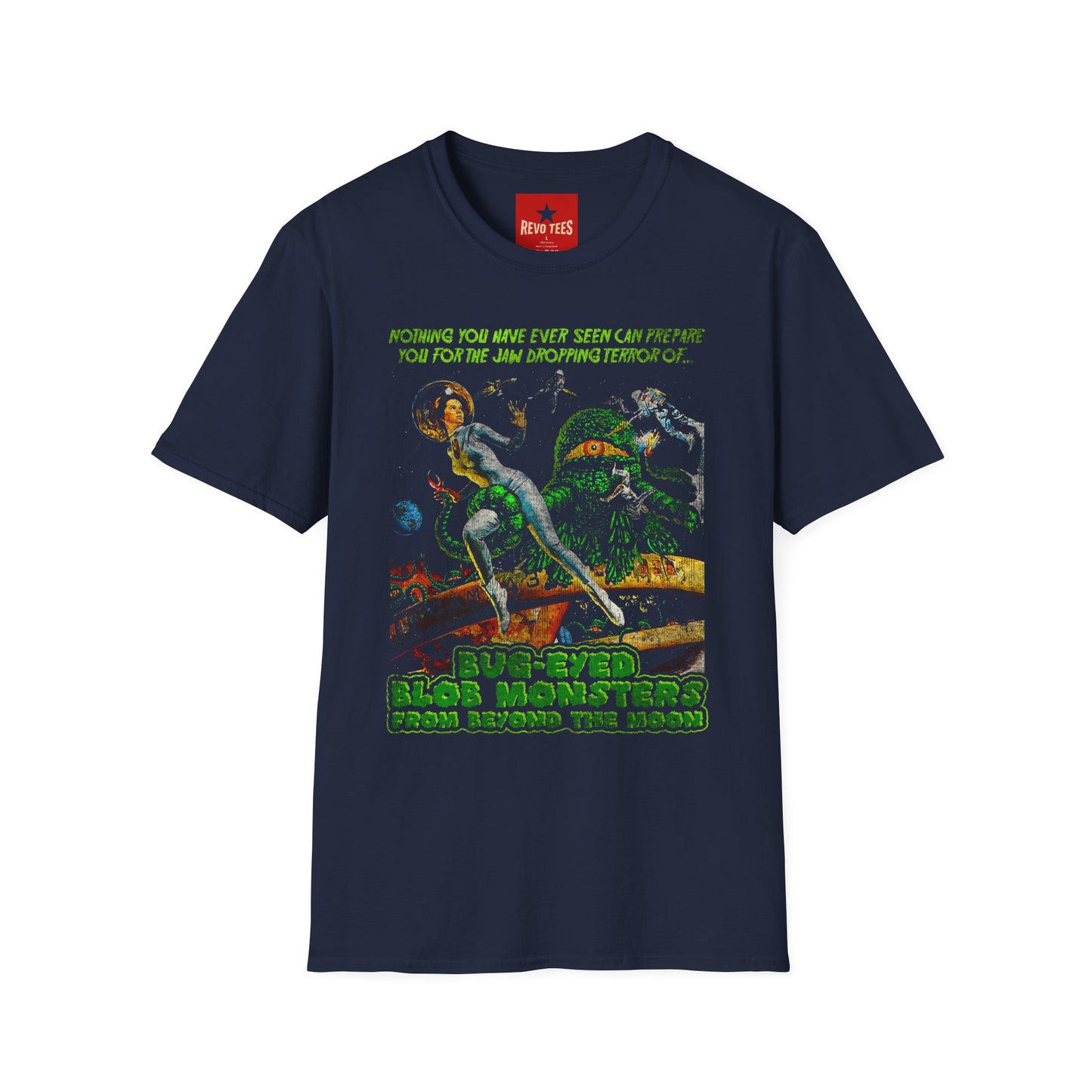 Horror Sci‑Fi Graphic T‑Shirt — 'Nothing You Have Ever Seen Can Prepare You' Retro Alien Poster Tee