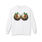 Yule Tidings We'll Twin - Christmas Puddings Crewneck Sweater