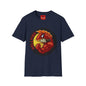 Red Devilfish Graphic T-Shirt — Bold Retro Sea Monster Tee