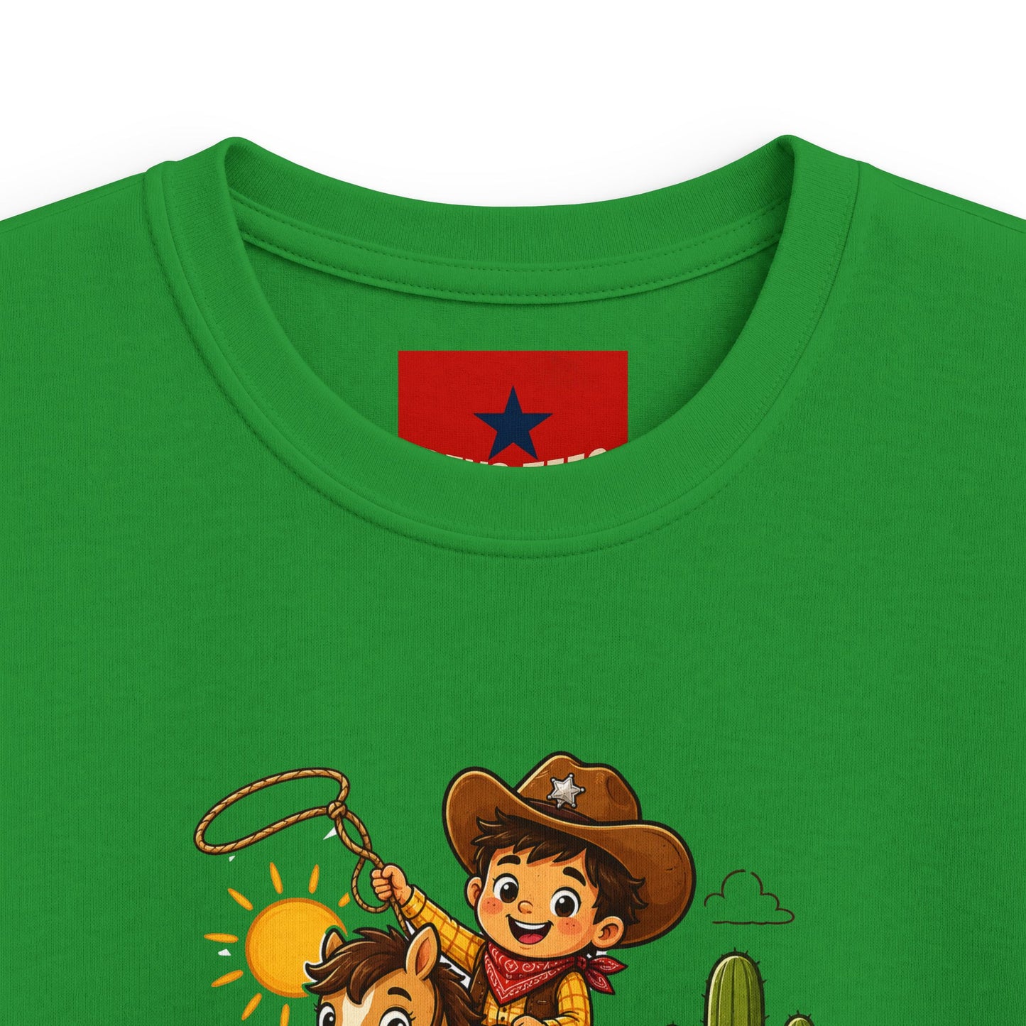 Kids Tee — "Lil' Wild Wrangler" Cute Cowboy Kid Graphic Shirt