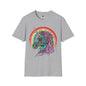 Psychedelic Zombie Unicorn — Rainbow Retro Mythical Tee