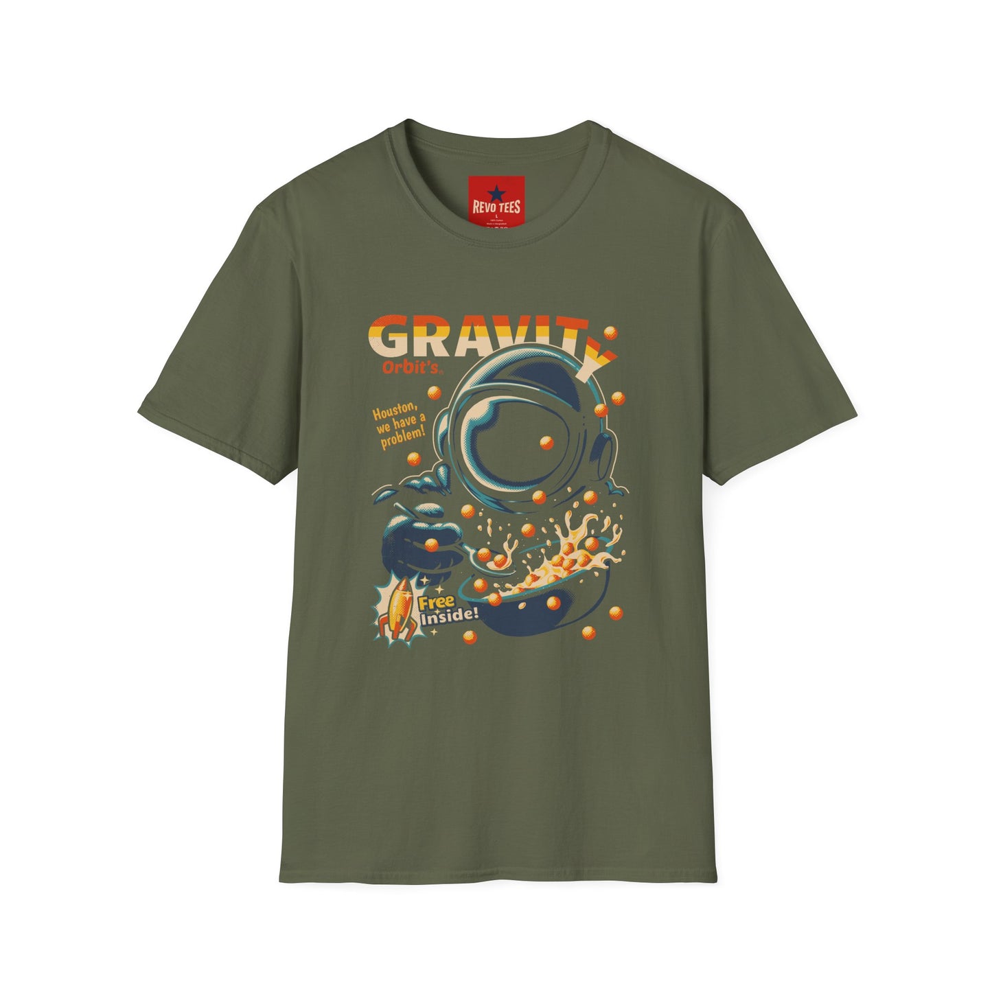 Gravity Orbit Astronaut T-Shirt — Retro Space Graphic Tee