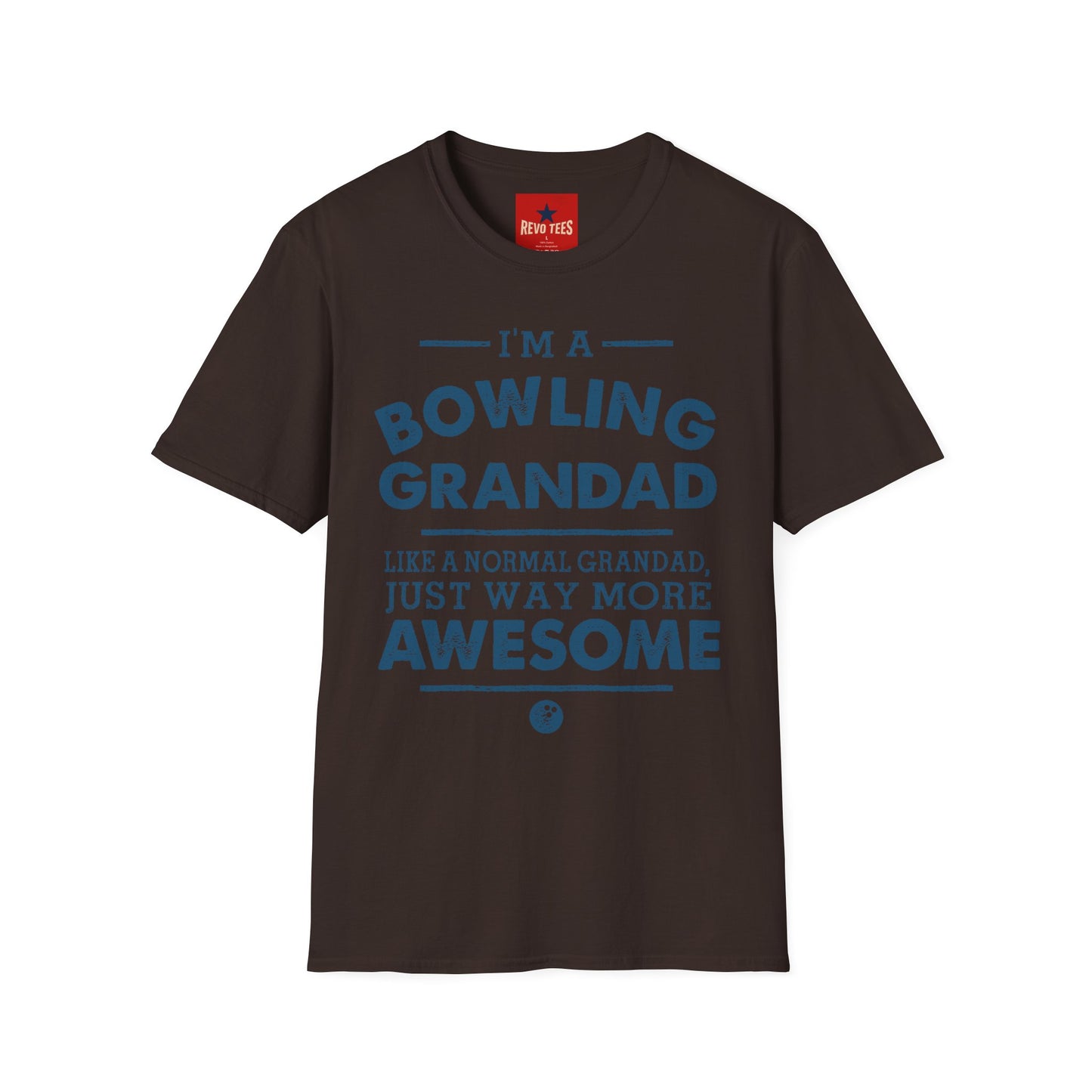 Bowling Grandad T-Shirt — "I'm a Bowling Grandad" Retro Dad Gift
